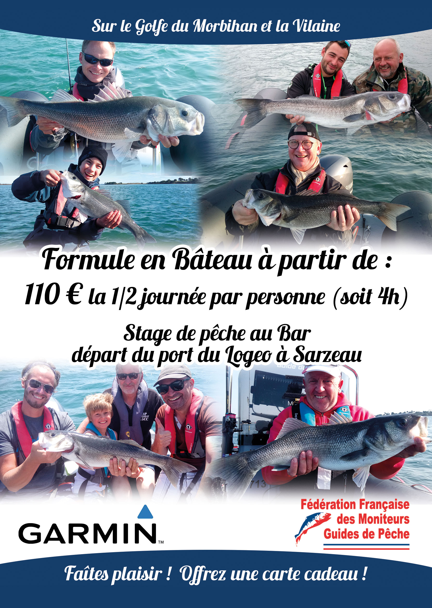 Idée sortie pour vos vacances en bretagne, possibilité de carte cadeau peche